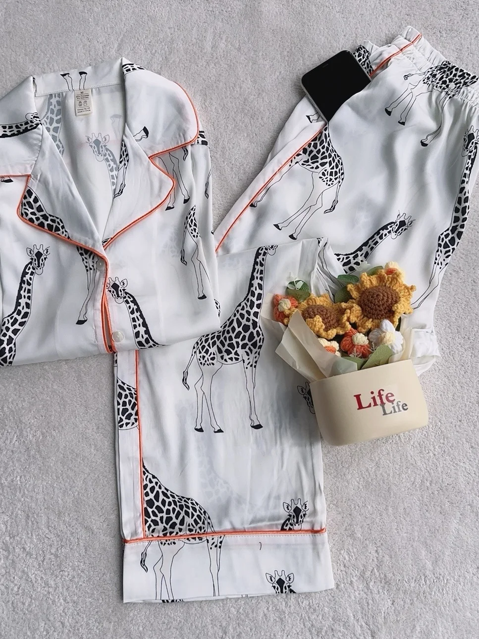 silk-satin-long-sleeve-long-pants-sleepwear-home-clothes-set-for-women-cool-sensation-comfortable-loose-fit-summer-homewear