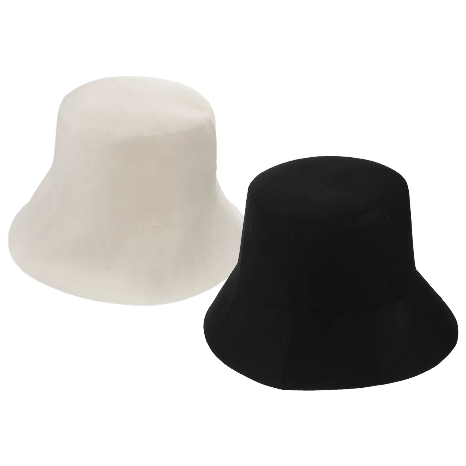 

2Pcs Sauna Hat Felt Water Absorbent Breathable Insulated Bucket Cap for Spa Steam Room Russian Sauna Bathing Accessories for Men