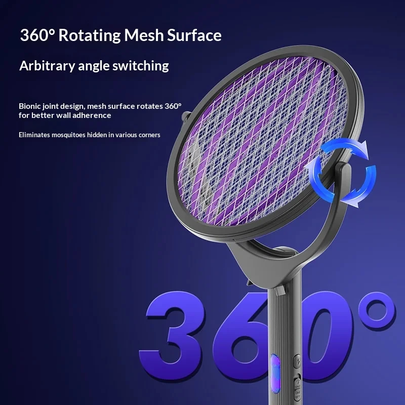 HOMEFISHNew four in one retractable electric mosquito swatter USB rechargeable automatic mosquito trap outdoor mosquito killer l