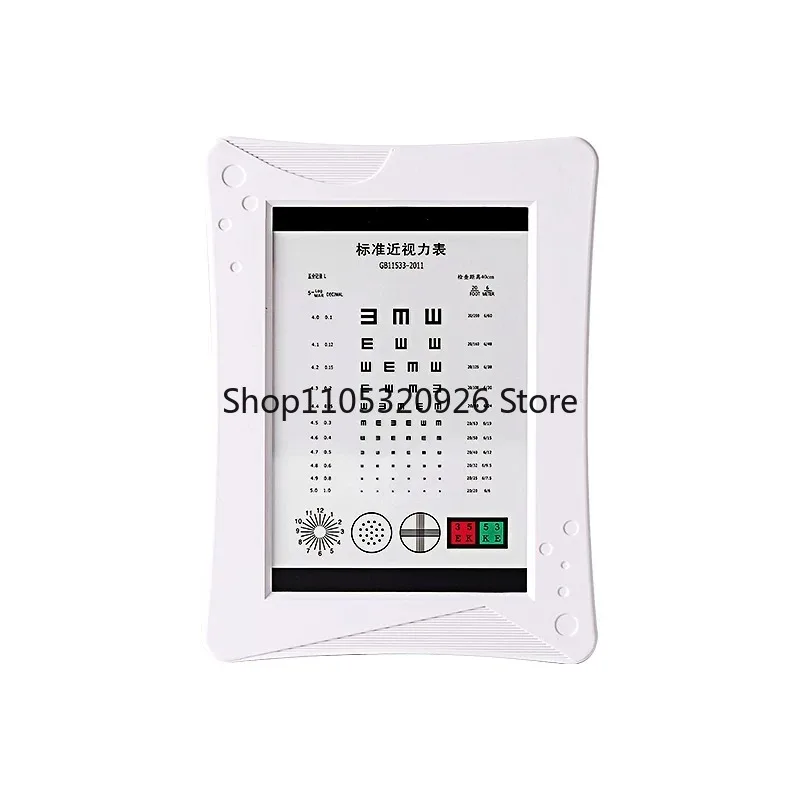 LED Near Vision Chart Light Box Multifunctional Eye Test Device Rechargeable Plug-in for Astigmatism