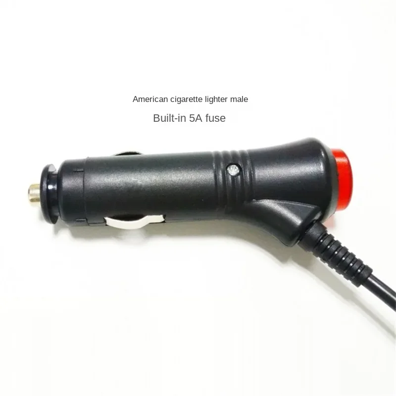 

0.3mm² Cigarette Lighter Male To DC5.5*2.1mm Female Cable, 12V 3A, Black, Car Charger Cable, 1.8m