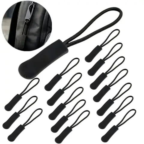 10-100 Pcs Zipper Tail Rope Clothing Plastic Zipper Head Zipper Rope Bag PVC Tail Strip Handbags Extension accessories