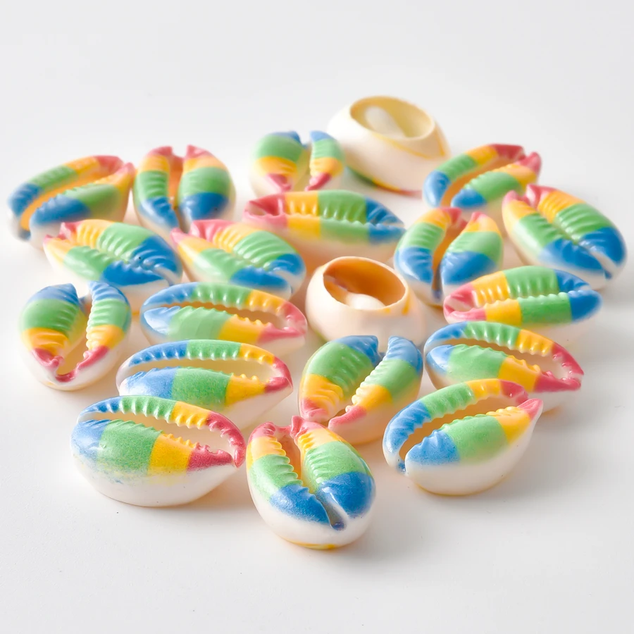 5 Stück bunte Muschel-Anhänger mit bösem Blick/Türkischem Auge, Seestern, Schildkröten-Muscheln, Anhänger für die Schmuckherstellung, handgefertigte Armbänder, Geschenk – Detail 2