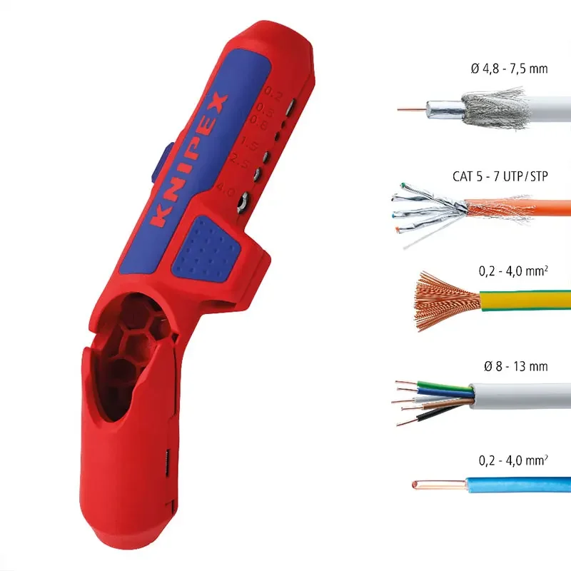 KNIPEX Bent handle wire stripper Bent handle wire stripper Wire and cable data stripper NO.16 95 02 SB