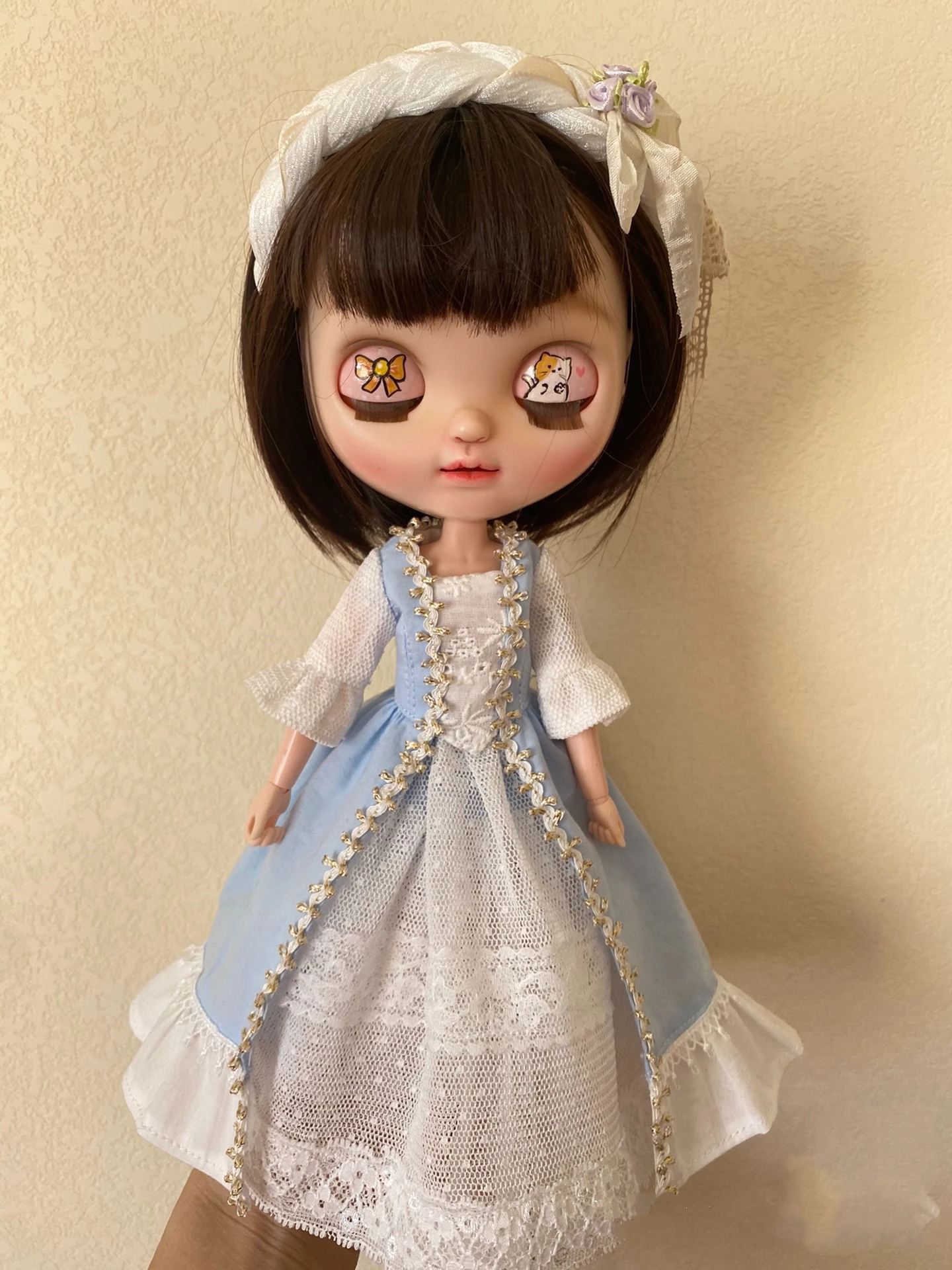 BJD Blythe dress Clothes Royal blue suit skirt 1/6 30cm  Dolls (Fit for Pullip,Ob24, ob22、Licca)