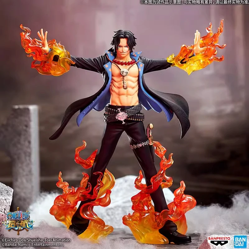 

Bandai Eyewear Factory One Piece DXF Set Sail SPECIAL Fire Fist Ace Moving Hand Tabletop Decoration Birthday Gift