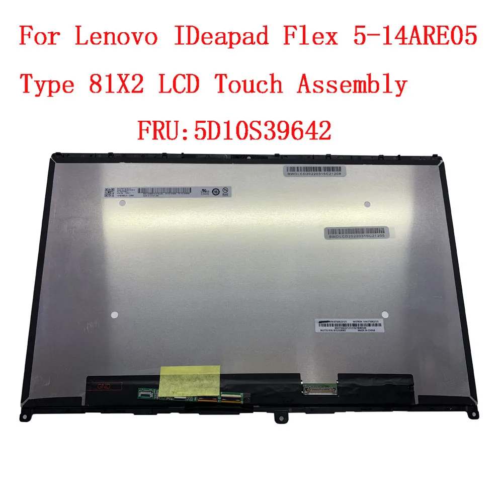 

Flex 5 14ALC05 14IIL05 14ITL05 14ARE05 MODULO LCD Touch Digitizer 5D10S39642 5D10S39641 Per Ideapad Flex 5-14ITL05 81X1