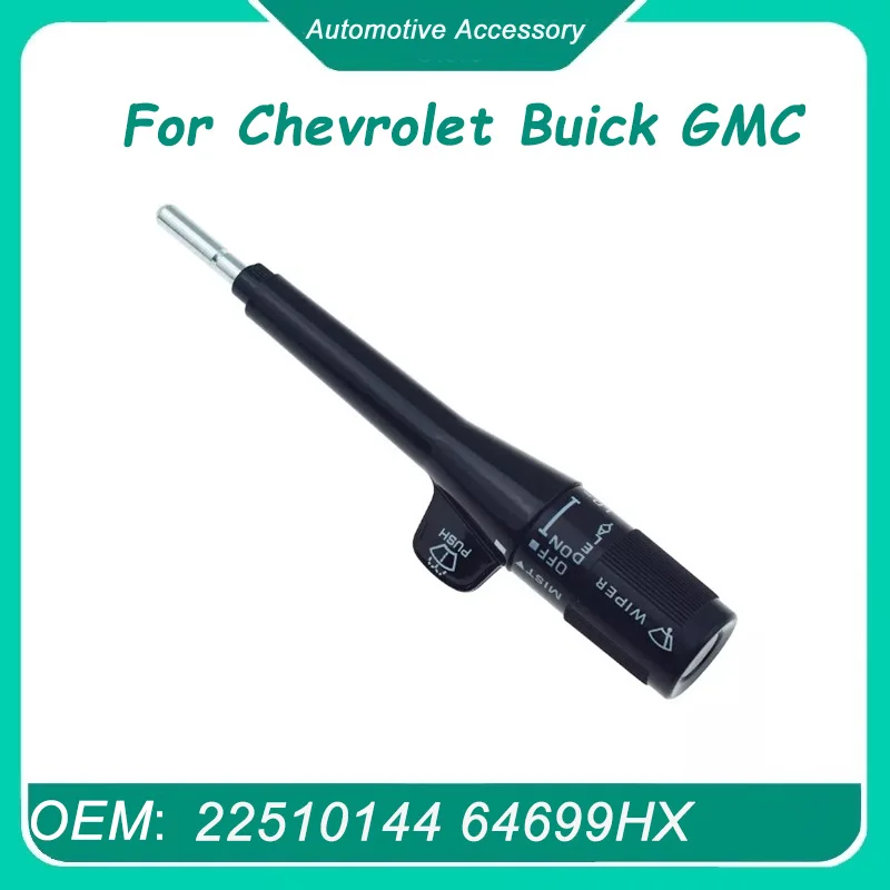 

22510144 1Pcs Black Turn Signal Wiper Delay Lever Switch for GM Olds Pickup Truck 1982-96 GM C1500 Chevrolet Buick GMC
