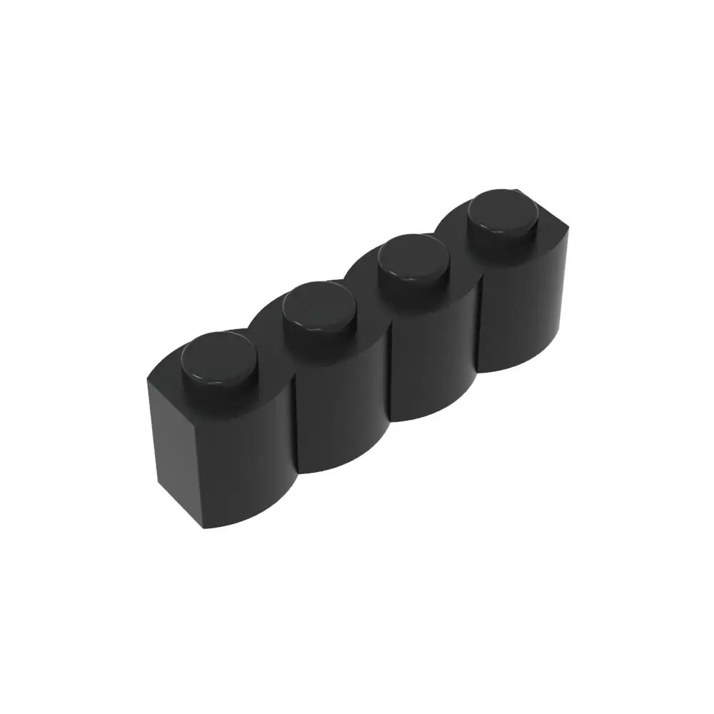 Gobricks 50 peças 30137 moc acessórios tijolo especial 1x4 peças de palalisada blocos de construção brinquedos educativos modelo de aprendizagem prática