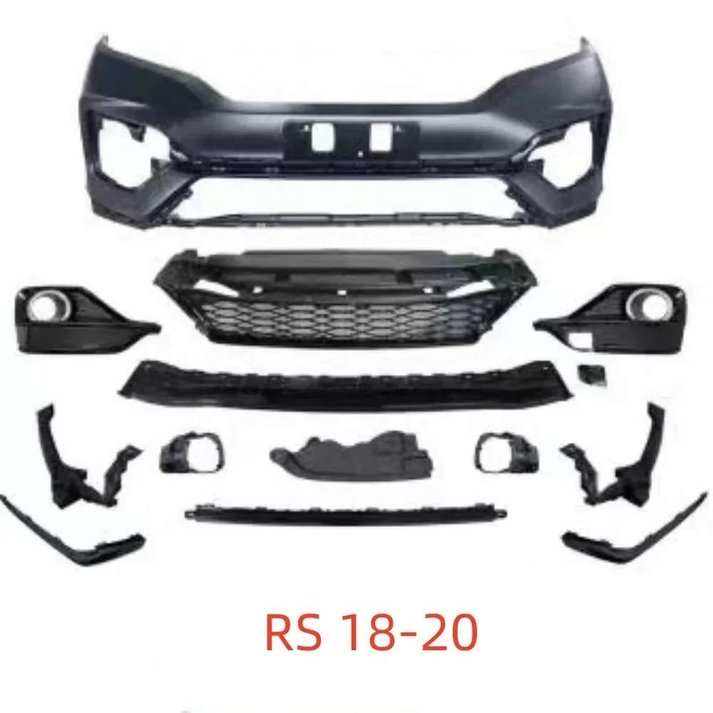 Car Front rear bumper Body kit surrounded grille hood cover Side skirt Front shovel for Honda fit RS GK5 14-20