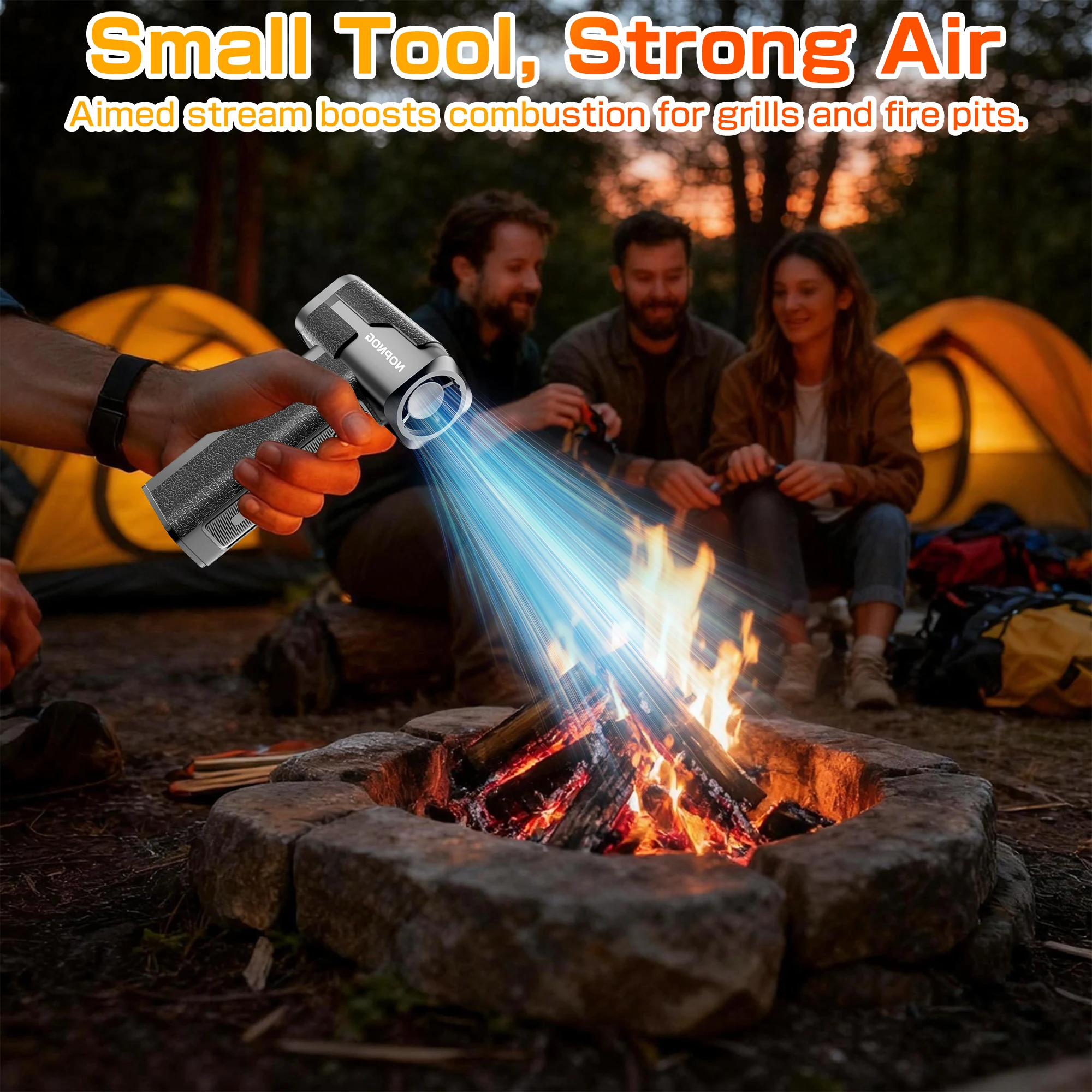 منفاخ هواء كهربائي بمروحة نفاثة مع 5 فوهات وشحن من النوع C و4 تروس قابلة للتعديل بقوة 130000 دورة في الدقيقة #4