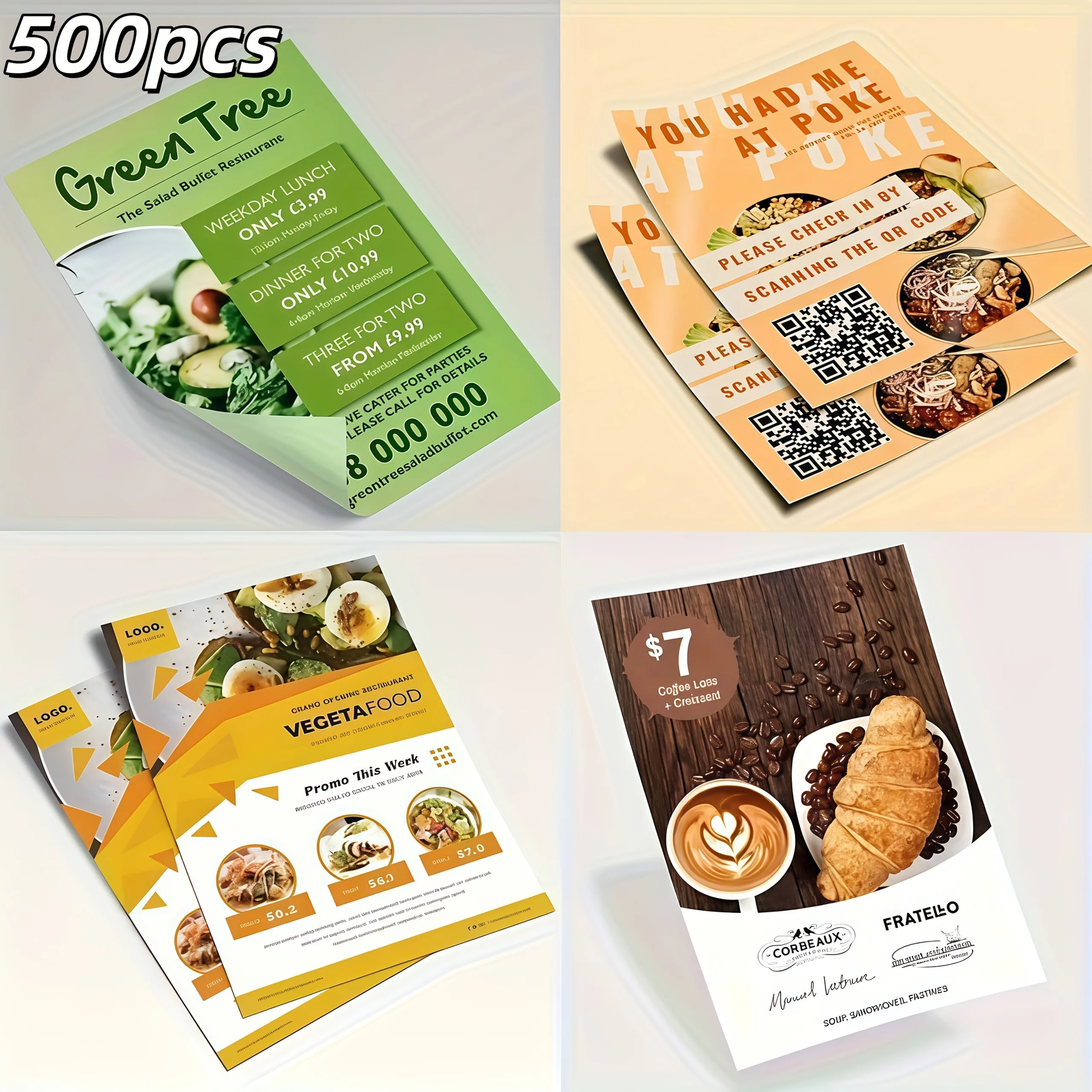 Custom A5 Flyers 500pcs Business Leaflets For Promotion Flyer For Shop Store Event Marketing Print