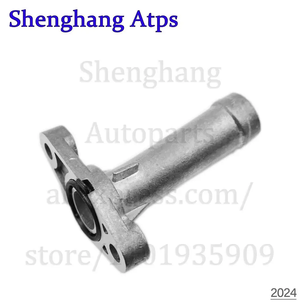 Aluminium Plastic Engine Coolant Flange Connecting Pipe For Audi Q7 VW CC Passat Phaeton Touareg V6 03H121145A 03H121144A