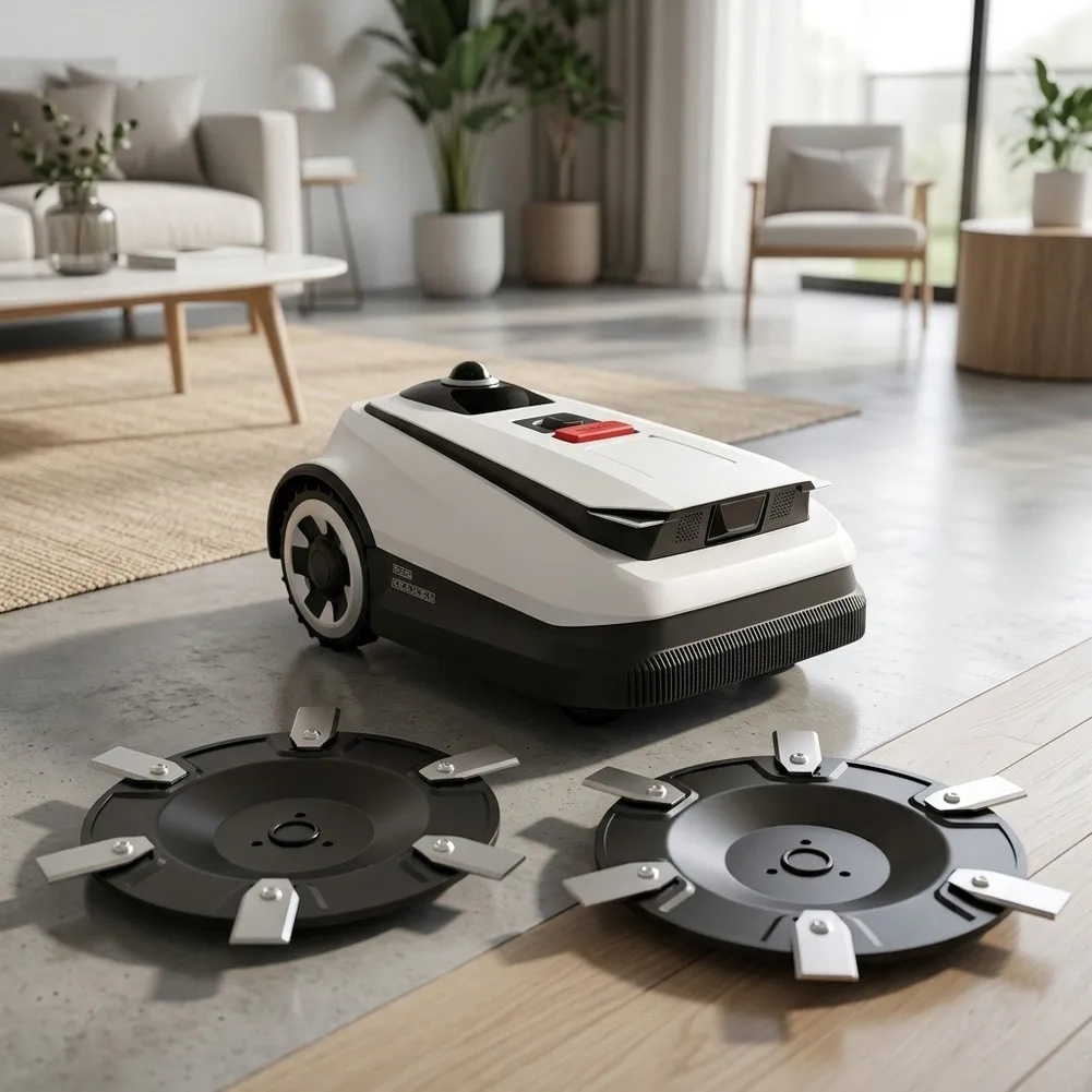 6 Mounting Holes Cutting Disc Assembly Consistent Cutting Height High-strength Reinforced Plastic Shock Resistant Material