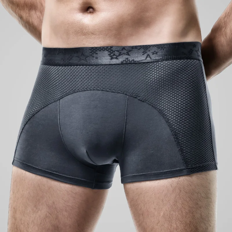 

Men's Ice Mesh Boxer Briefs, Sports Boxer Shorts, Thin, Breathable and Comfortable Underwear