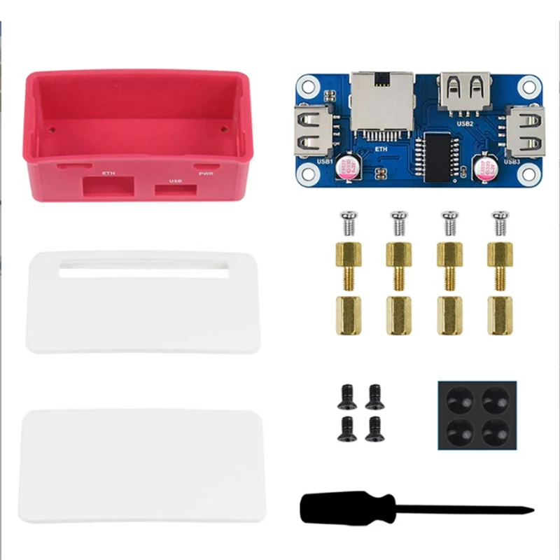

High Quality-Raspberry Pi Zero Expansion Board USB HUB BOX With USB 2.0 Port For Raspberry Pi Zero W WH With Enclosure