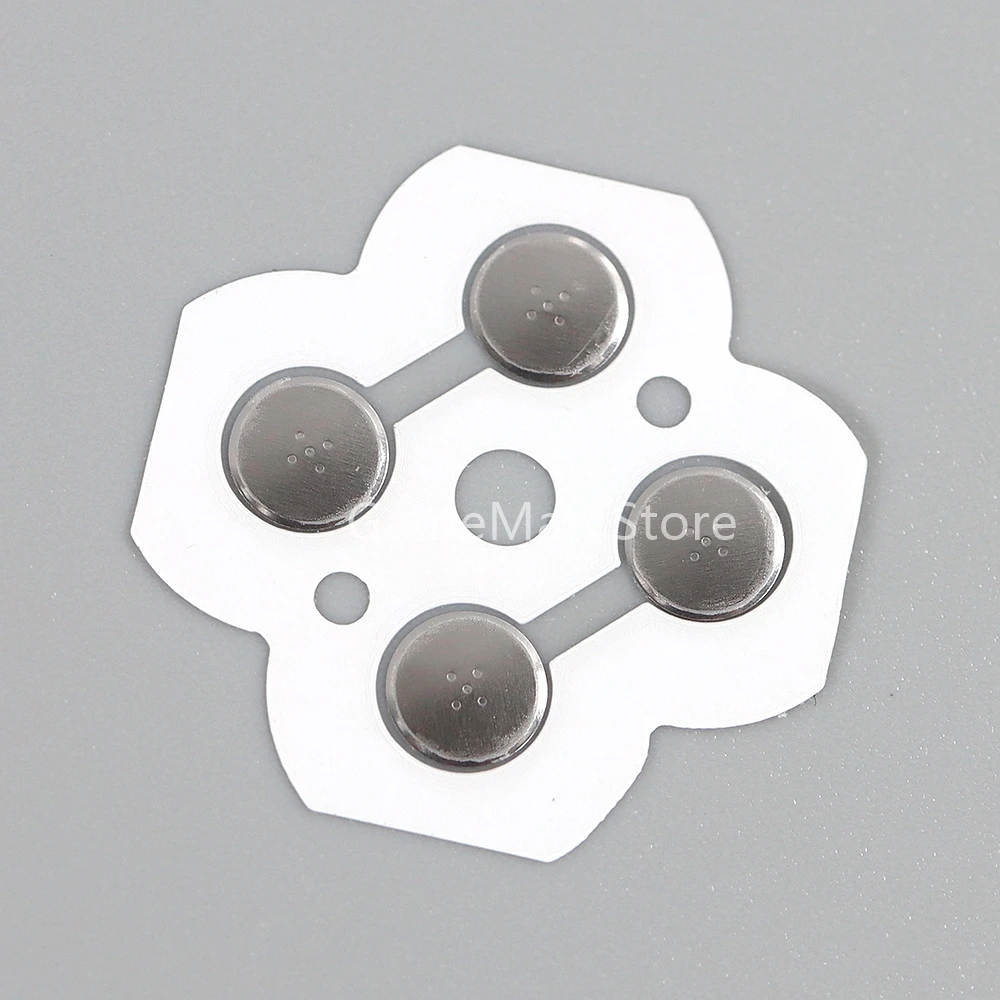 100 шт. для контроллера Nintendo 3DS D-Pads D-Pad, металлическая купольная защелка, печатная плата, кнопки ABXY, проводящая пленка