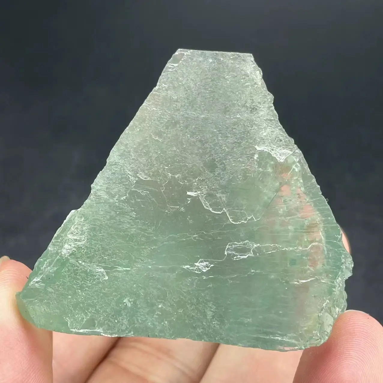 New 100% natural blue-green fluorite clean transparent healing crystal from Fujian