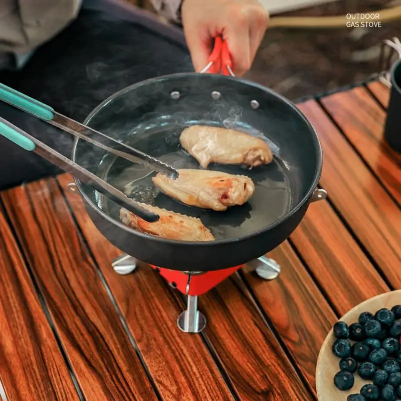 

Small Camping Stove Portable Energy Saving Mini Cooking Stove Stable Camping Supplies Multifunctional Safety Windproof Cooking