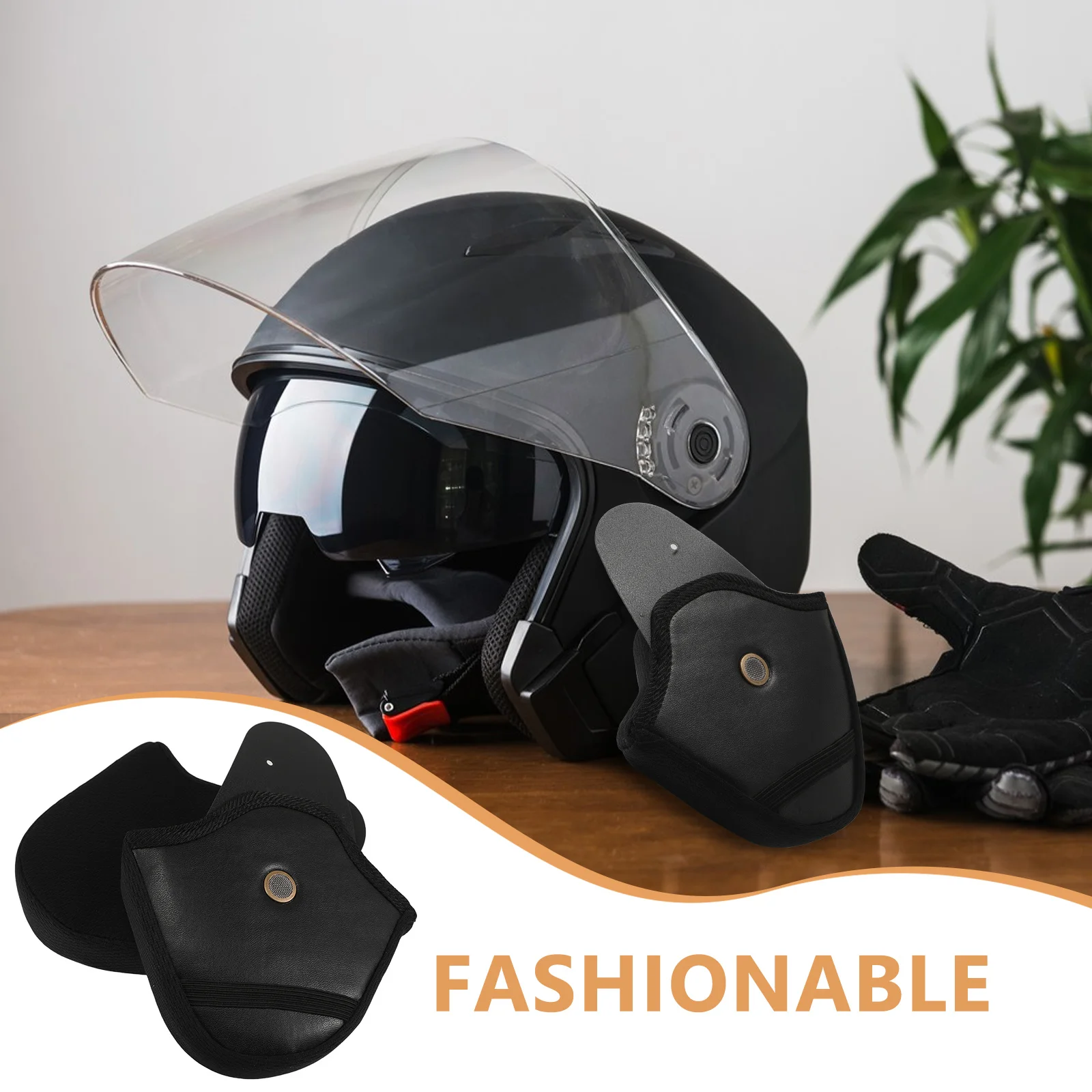 1 paio di cuscinetti auricolari scaldini rimovibili per lunghi viaggi Protezioni per le orecchie a copertura totale Design elegante Ideale per moto e scooter