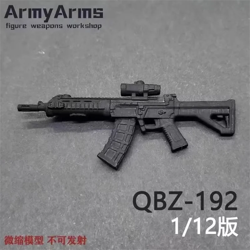 ArmyArms 1/12 Scale Soldier QBZ-192 6.5cm Weapon High Quality Plastics Model Toy For 6'' Action Figure Body In Stock