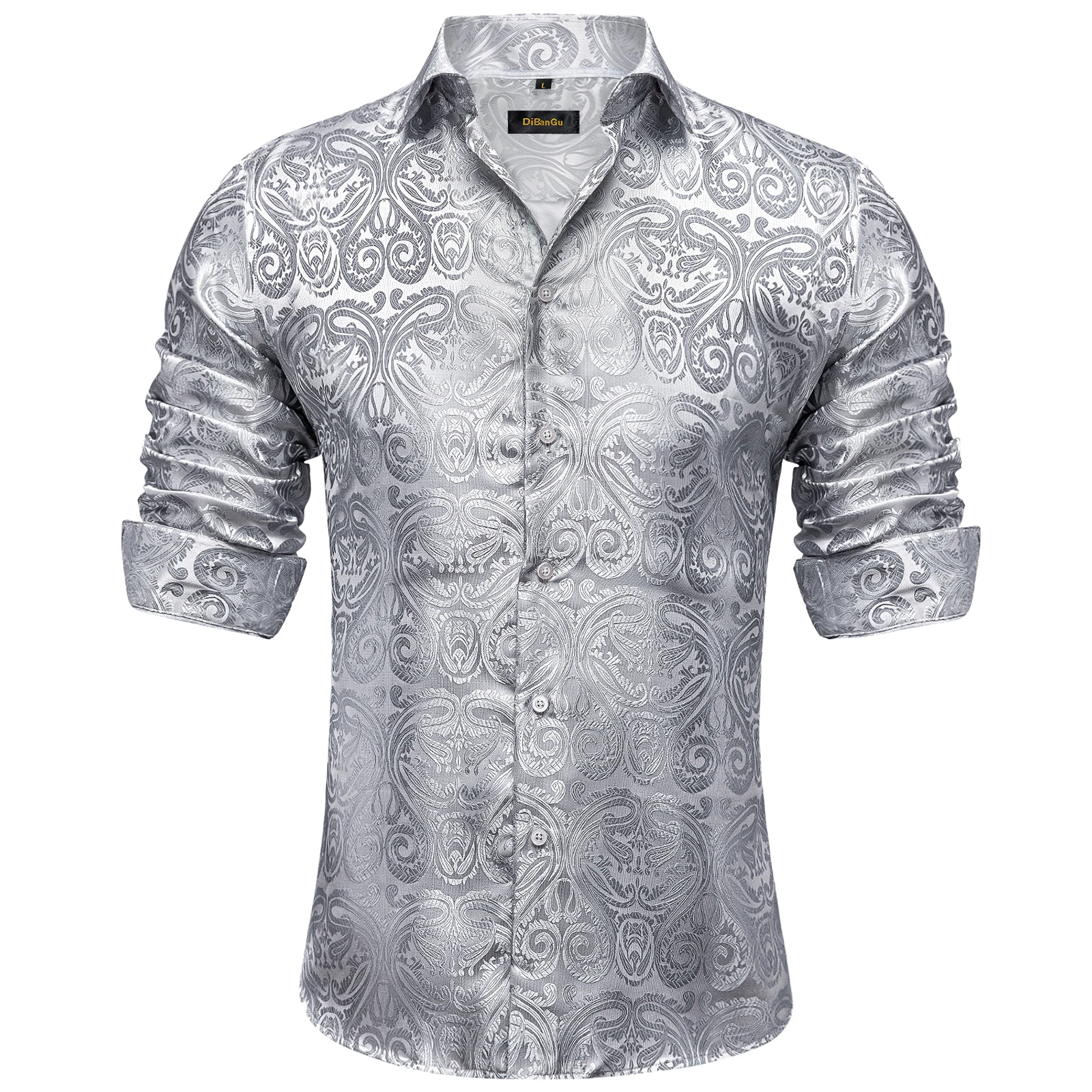 Chemisier à manches longues en argent pour hommes, col rabattu, émail décontracté, mince, violet, automne, hiver, homme, Y-Free Sunshine
