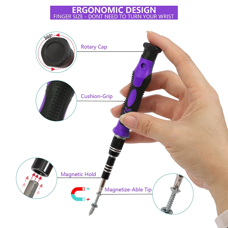 138 In 1 Precision Screwdriver Set Electronics Magnetic Repair Tool Kit with Case for Repair Computer, iPhone, PC