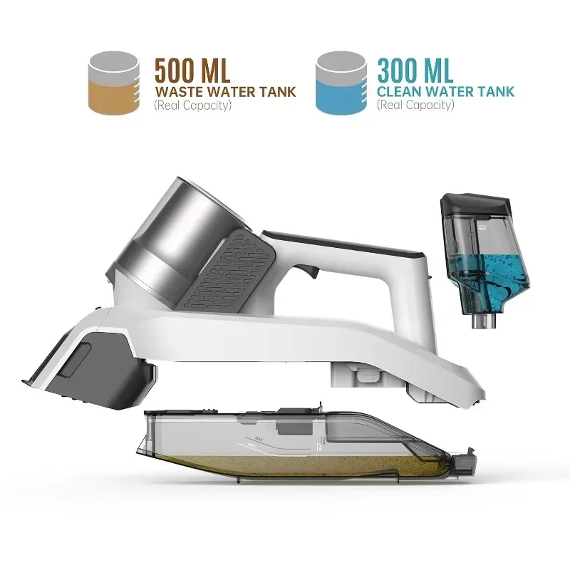 Wireless Home Carpet Sofa Upholstery Cleaner Handheld Water Carpet Vacuum Cleaner with Fabric Cleaning Features