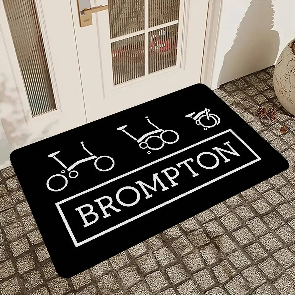 Brompton LOGO Floor Mat Non-Slip Laundry Room Mat Laundry Decor Balcony Child Living Room Bedside Mats