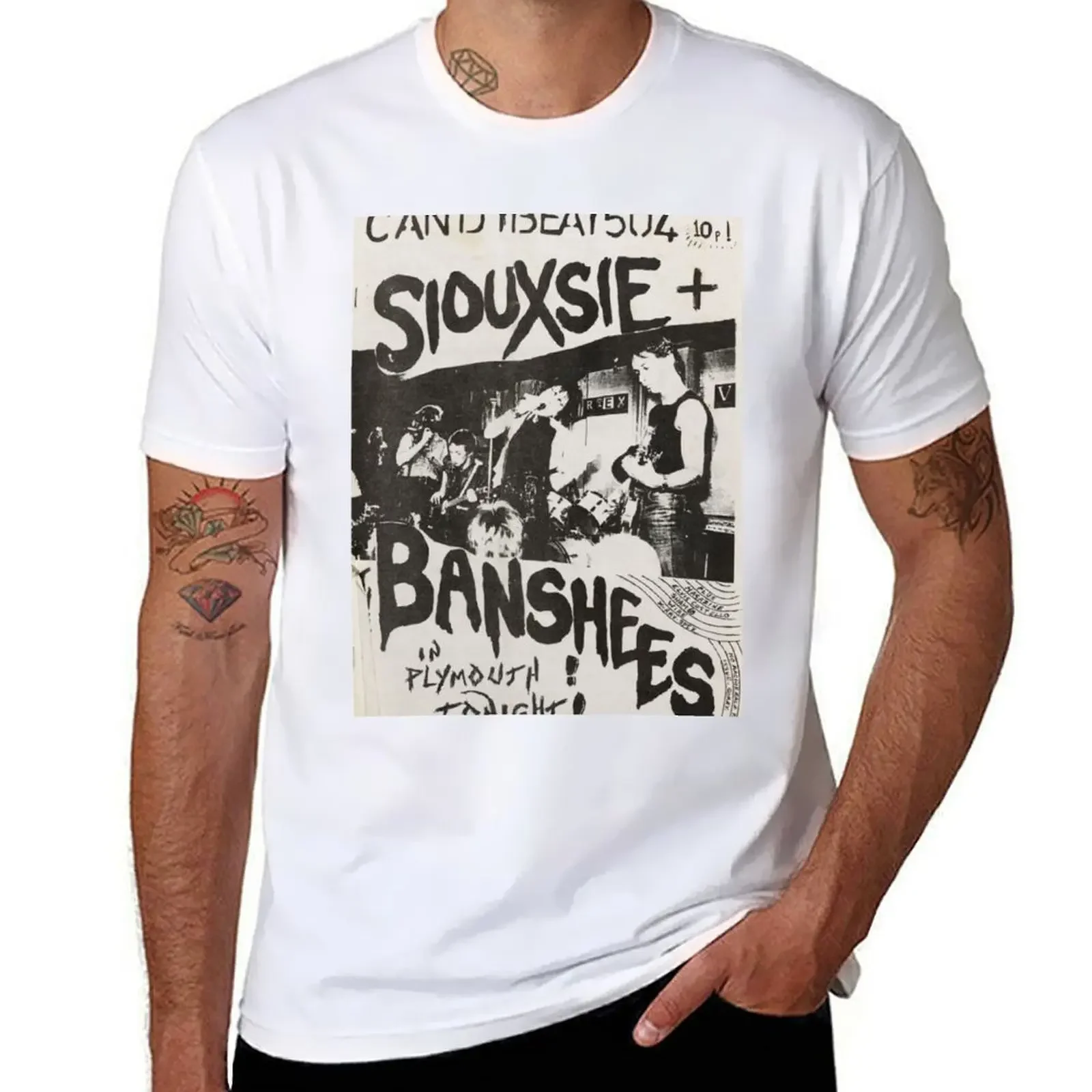 siouxsie and the banshees T-shirt oversizeds boys whites sublime mens t shirt