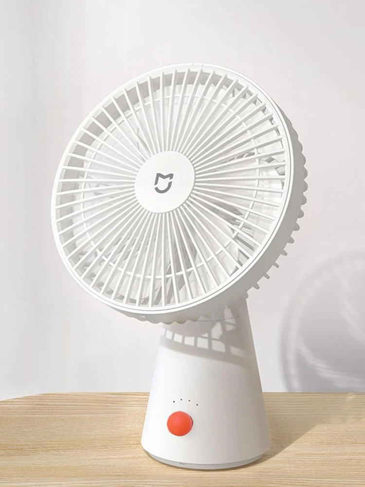 NEUER MIJIA Tragbarer Tischventilator USB Wiederaufladbarer Handventilator Mini Elektrischer Ventilator Kabellos Luftkühlung Kleiner Ventilator 4 Geschwindigkeitsstufen -CN