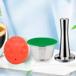 Reusable coffee Capsule Stainles Steel for Dolce Gusto Refillable Pods Espresso Capsule Filter Milk Foam Filter Cartridge