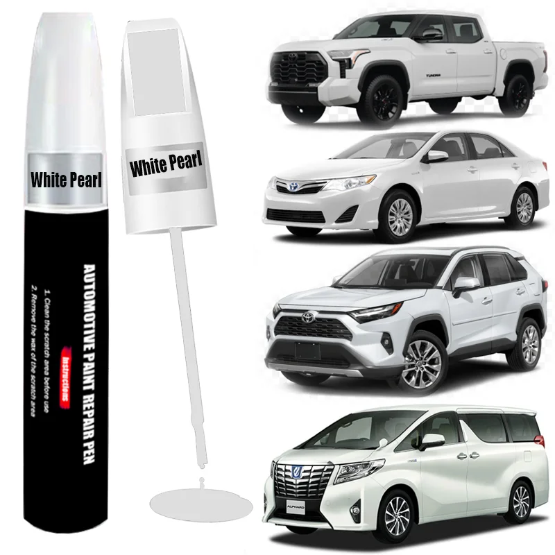 Custom Car Paint Touch Up Pen for TOYOTA White Paint Scratch Remover Car Paint Care Accessories