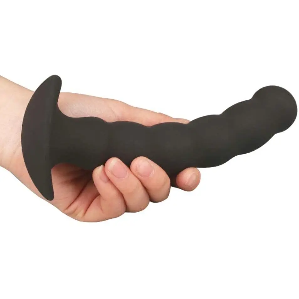 Ganável silicone p-ponto anal contas butt plug sonda massageador de próstata