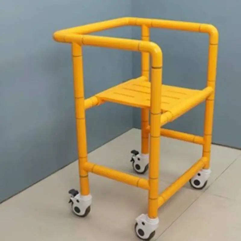 المعادن المعاقين كرسي الحمام المرحاض المحمولة خطوة دش الأطفال البراز مندر قعادة الطبية Cabeceros أثاث ما بعد الحداثة #2