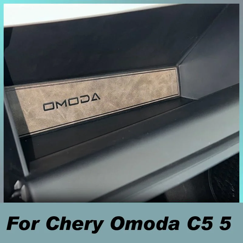 Car Door Slot leatherCoaster Storage Box Non-slip Mat Interior Decoration Protect Cover For Chery Omoda C5 E5 2022 2023 2024