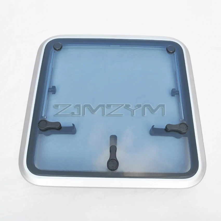 525x525mm Marine Anodized Aluminum Square Hatch Porthole With Tempered Glass For Marine Boat Window