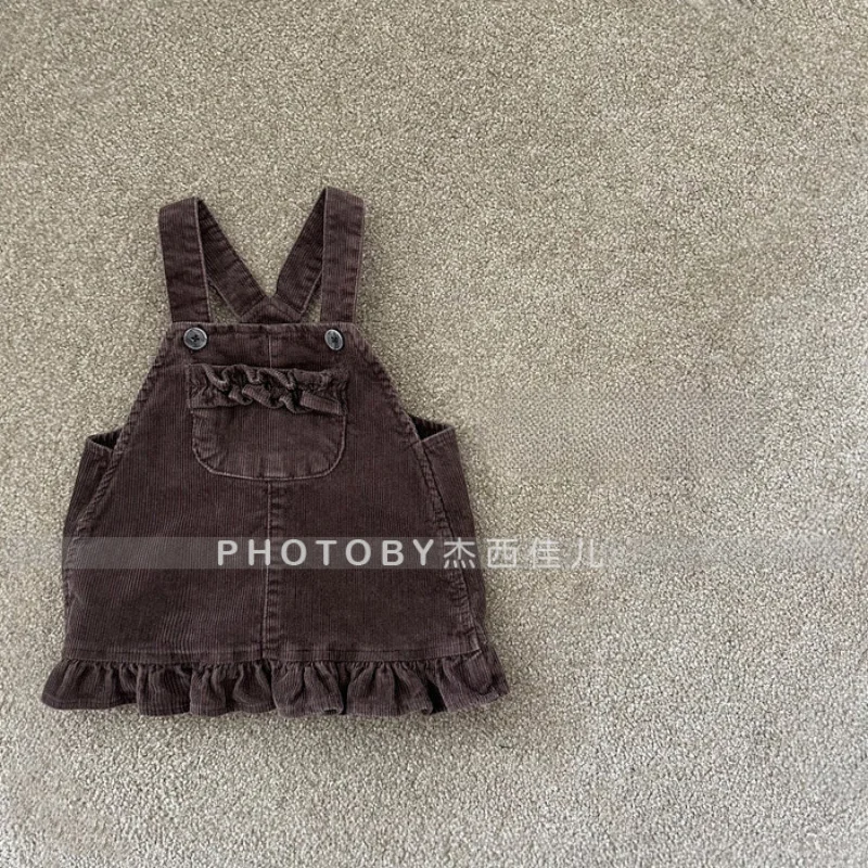 2025 خريف جديد بنات فستان بحزام الأزهار الأطفال أكمام فستان كاجوال طفلة سروال قصير سترة فستان أطفال فستان الأميرة