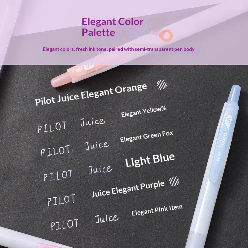 Długopisy żelowe PILOT Juice Pastel 0.5mm, różne kolory, płynne pisanie i miękki uchwyt, do estetycznego prowadzenia dziennika i aranżacji biurka, dla studentów. — zdjęcie produktu 4