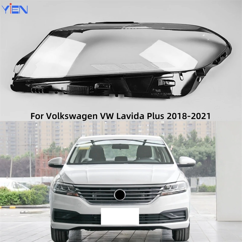 For Volkswagen VW Lavida Plus 2018 2019 2020 2021 Accessories For Vehicles Transparent Housing Car Lights Shell Headlight Glass
