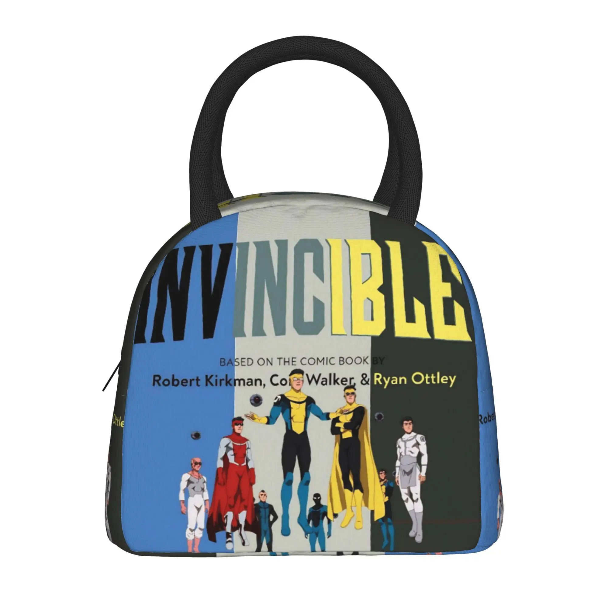 Invincibles Comic Insulated Lunch Bag for Men Women  Food Bag Portable Cooler Thermal Lunch Boxes For Work
