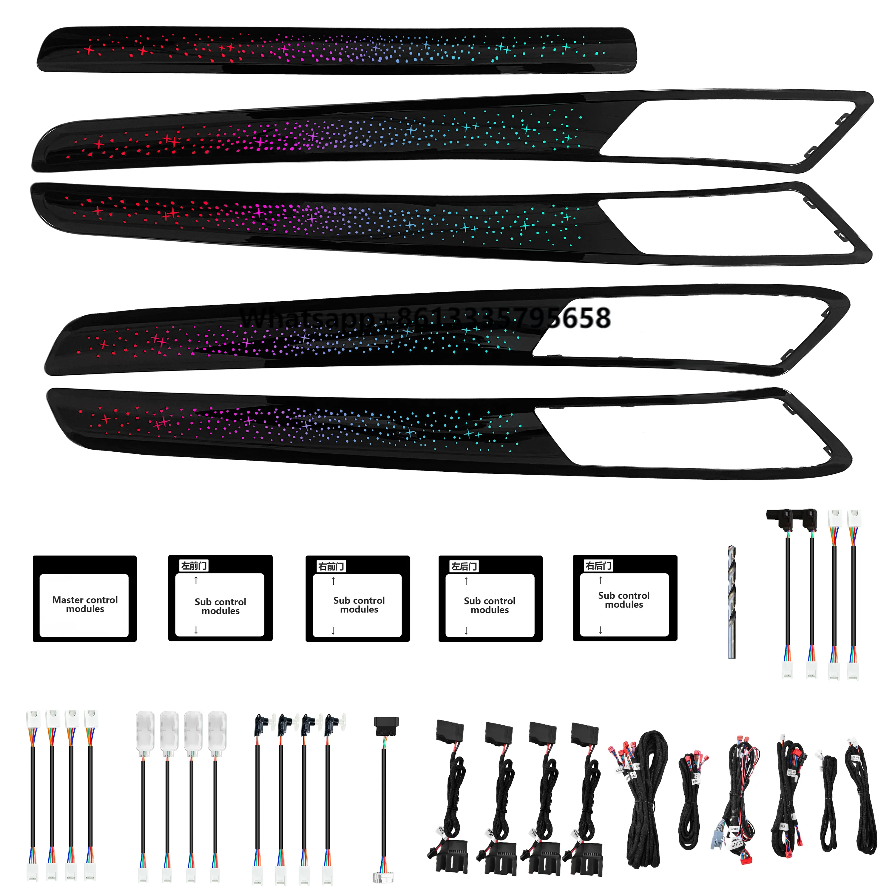 

Upgrade 256 Colors Symphony Car Interior Ambient Lighting for Golf 2014-2020 Atmosphere Strip Accessories