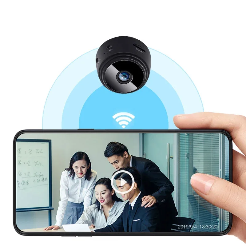 Microcámara de seguridad IP de 1080P, videocámara inalámbrica con Wifi, Control remoto, vigilancia, visión nocturna, grabadora de detección móvil