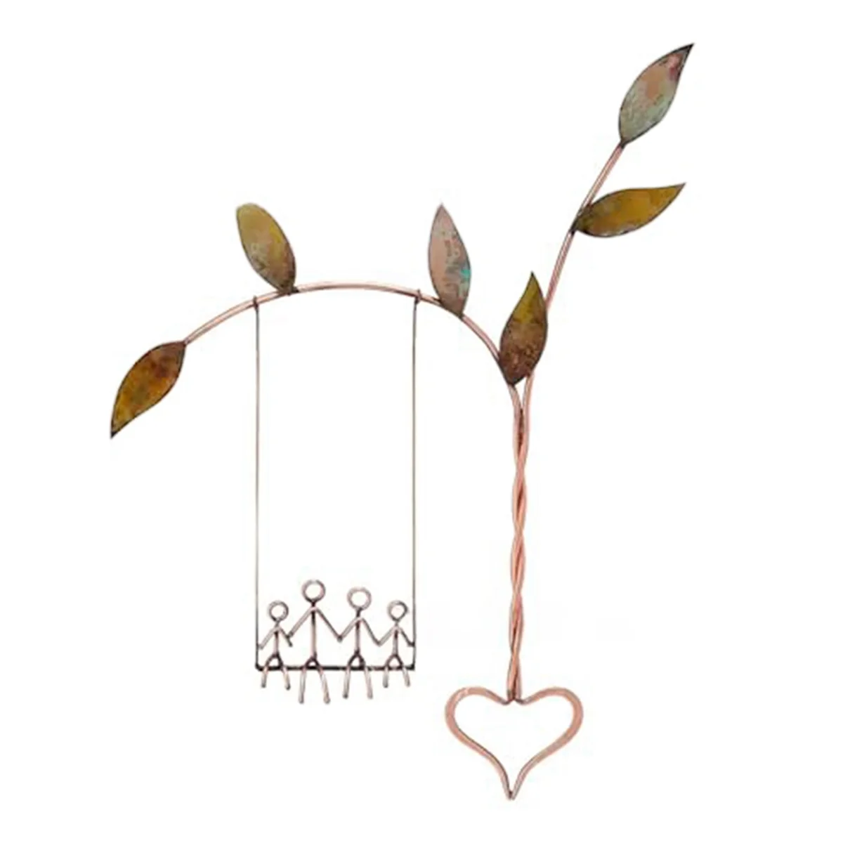 Farmhouse Wall Decor Rustic Iron Art Wall Hanging Decoration Rooted in Love Swing Sculpture Valentines Day Decor A