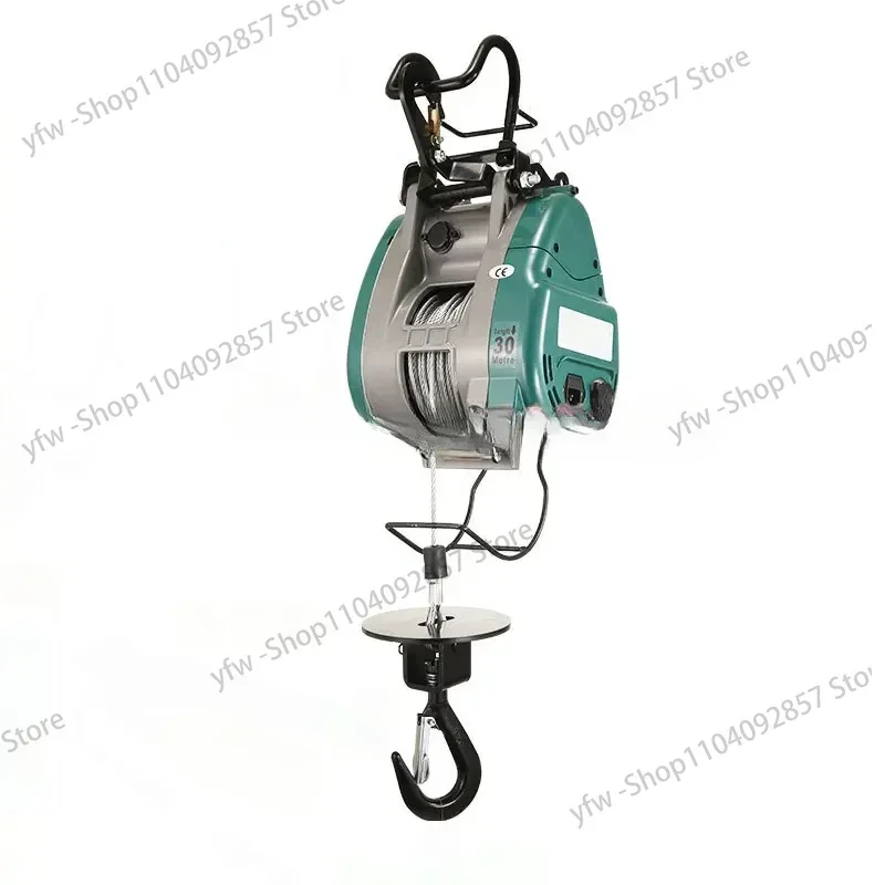 Small  Electric  Wire Rope Portable Lift 220v Crane 500KG 360KG  New Upgraded Double-hole