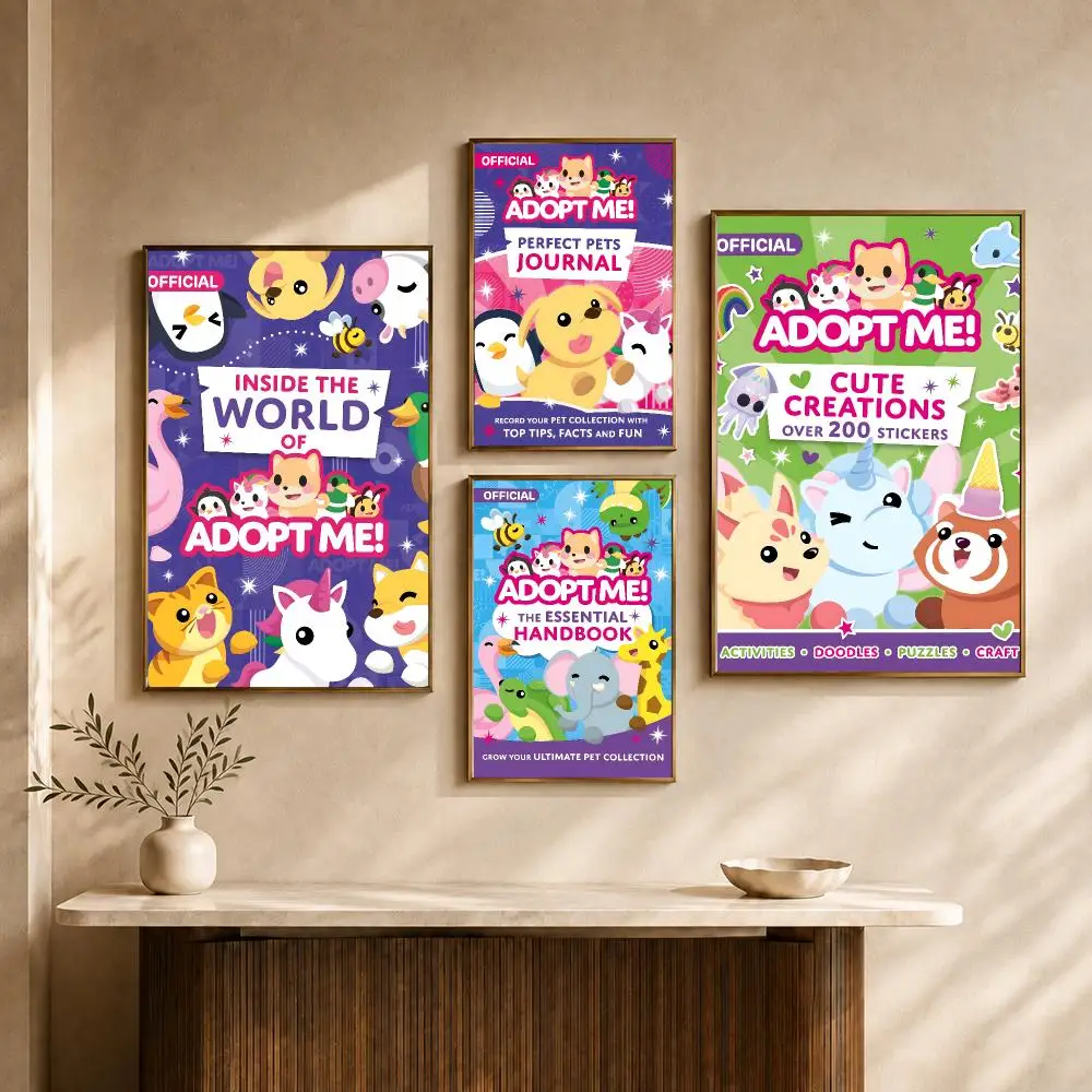 Game Adopt Me Cute Social Multiplayer Poster HD Wall Decor Apartment Dorm Office Cafe Bedroom Home Gift