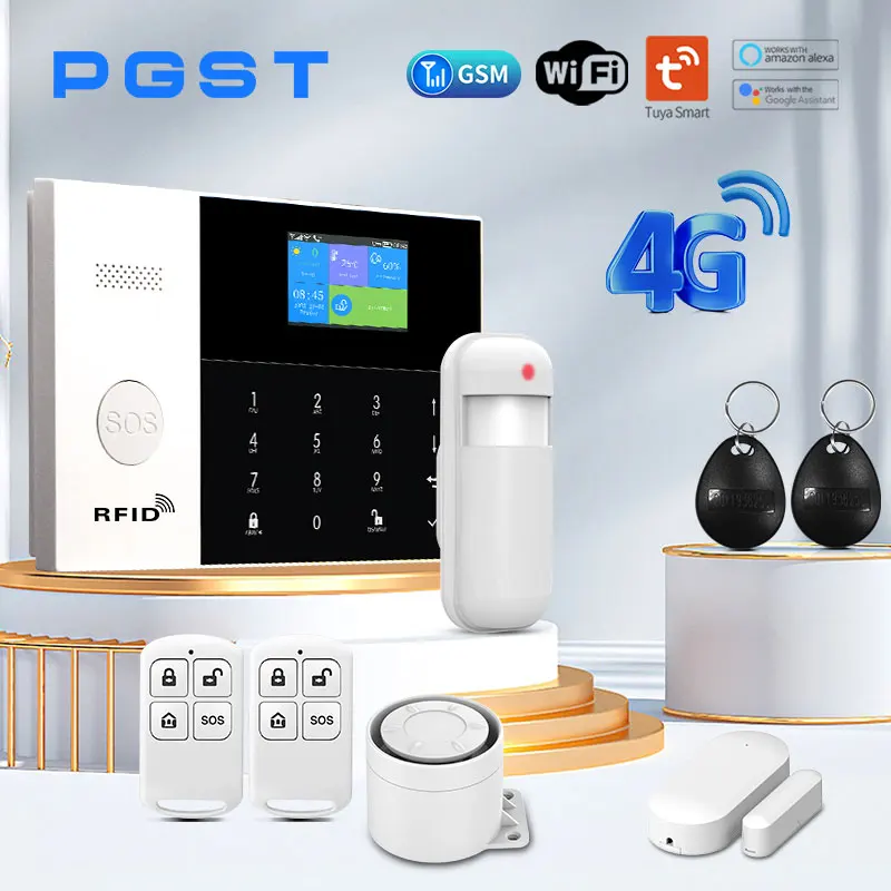 New Alarm Burglar System Wireless GSM for Home Security WiFi Wireless SOS One-click first aid Smart Life App Control