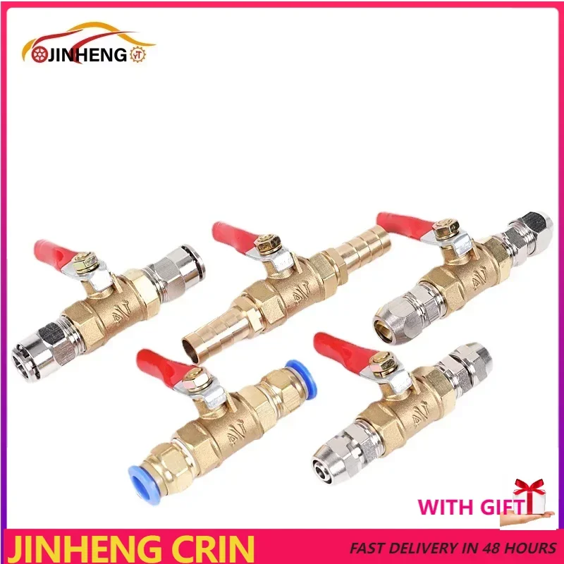 Pneumatic Switch Air Compressor Air Hose Quick Coupling Ball Valve Manual PU Tube with Valve