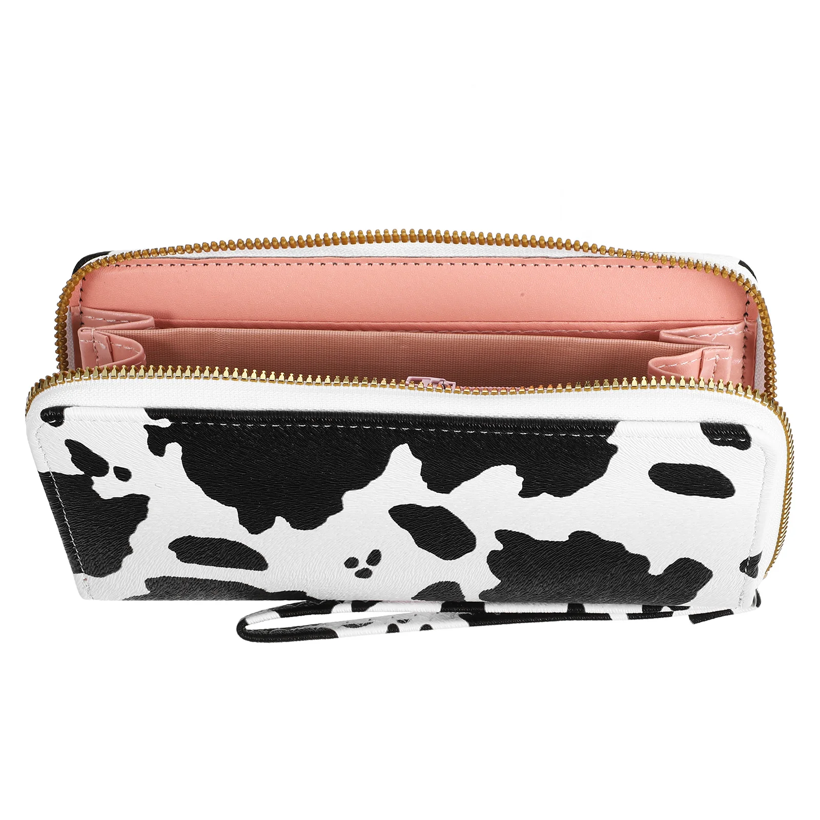 

Multi-compartment Wallet Ladies Purses Lady Small Zipper for Women Cow Print Wallets Korean Version Miss