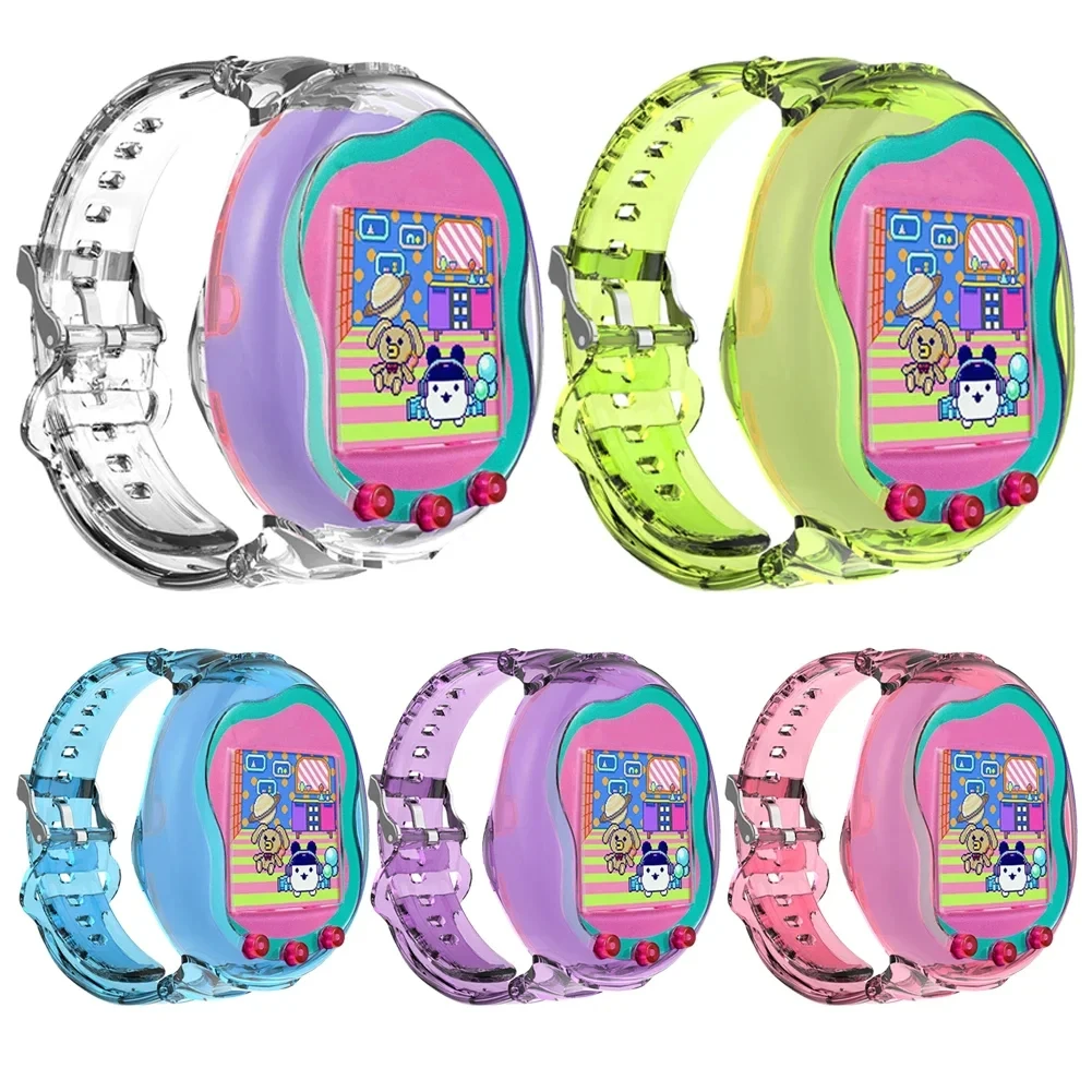 TPU Wrist Strap for Tamagotchi Uni Wristband Shockproof Anti-Drop Interactive Virtual Pet Band Washable for Kids Teen 6.3-8.85in